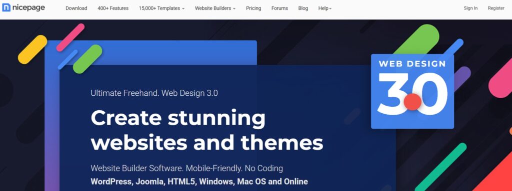 Nicepage – Flexible Visual Builder for Creative Freedom
