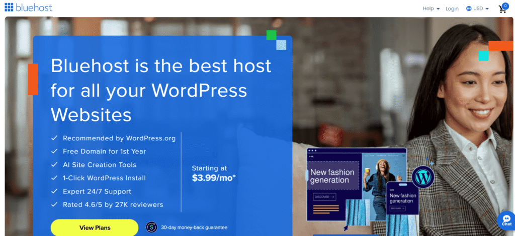 Bluehost hosting